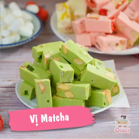 Set Nguyên Liệu Làm Kẹo Nougat CƠ BẢN [set 40 viên 2 vị] Bếp Của Mẹ ONICI - kèm công thức nấu & Quà Tặng 6