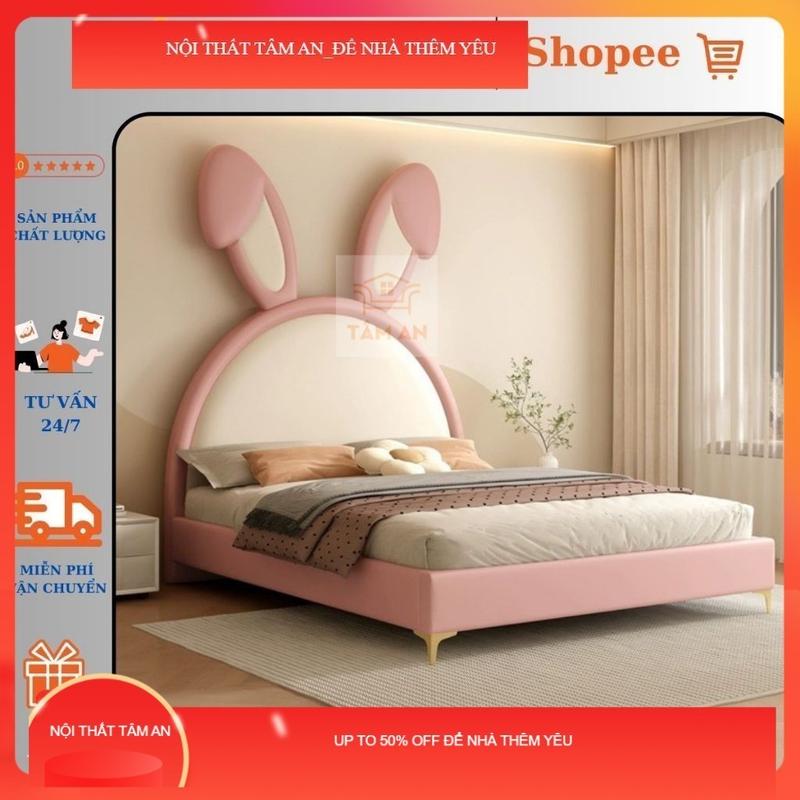 Giường tai thỏ dành cho bé gái, Ngoan , Xinh , Yêu của mẹ (Free ship và lắp đặt tại HCM) TÂM AN 0