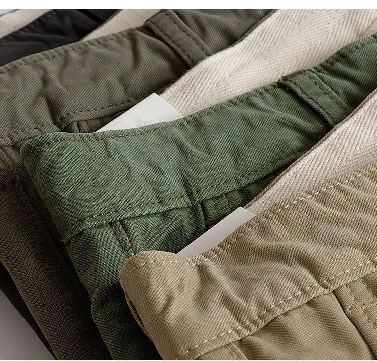Product Introduction of Summer New Casual Shorts Men's Textured Slim Fit Trendy Capris Men's Versatile Straight Cargo Pants 12