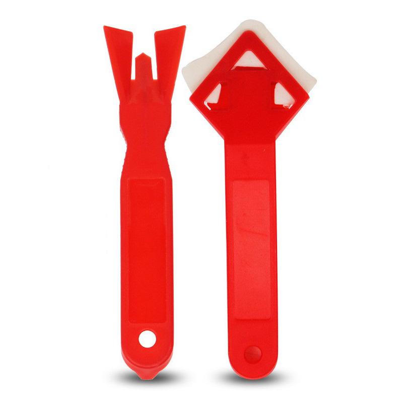 Product Introduction of 2 Pcs / Set Window Door Silicone Glass Cement Scraper Tool Caulking Finishing Sealant Grout Remover Silicone Spatula Tool 20