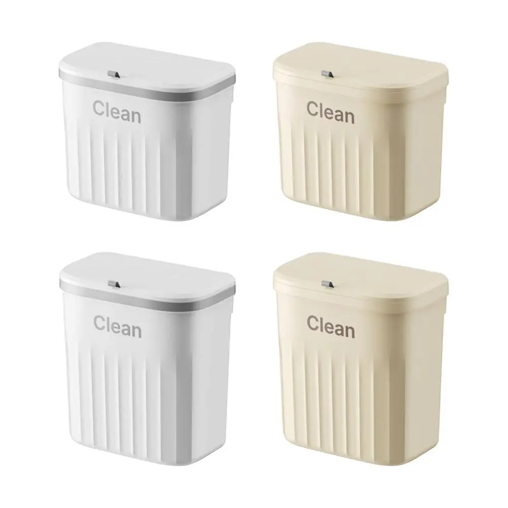 Kitchen Compost Bin Hanging Trash Can with Lid for Cabinet Kitchen Bedroom