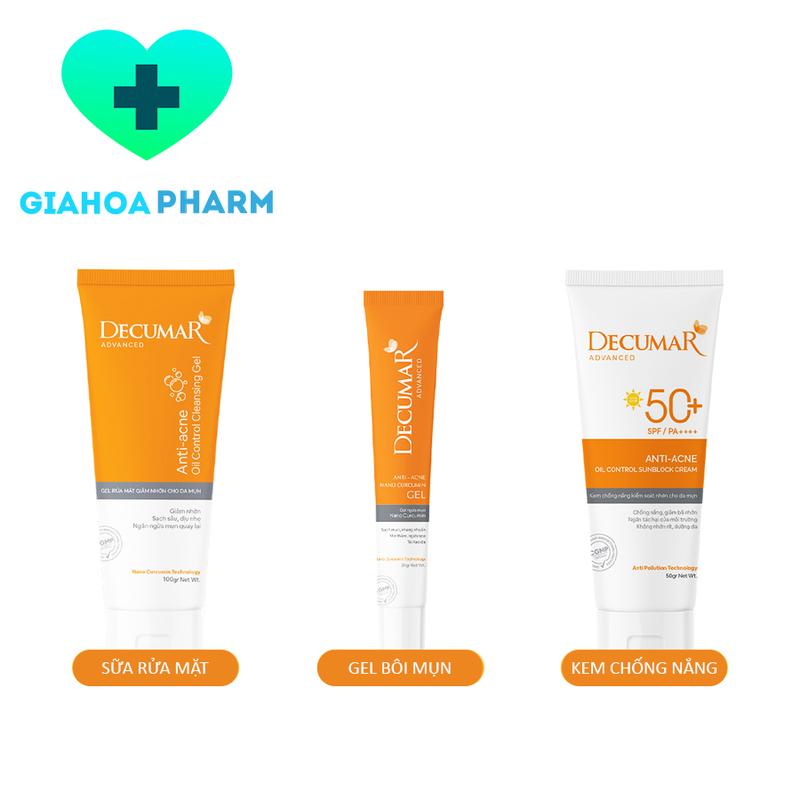  Decumar Advanced - Gel ngừa mụn thâm gel rửa mặt giảm nhờn kem chống nắng  Decuma   Dercuma   Dercumar   Dercuma  