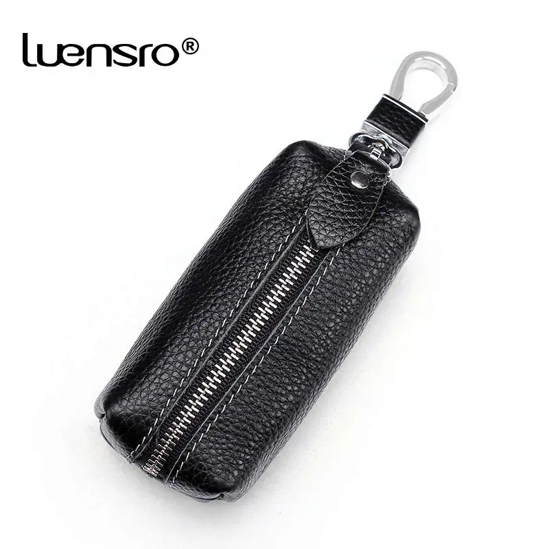 Genuine cow leather key wallet men & women car key bag wallet multi function key case unisex fashion housekeeper holders