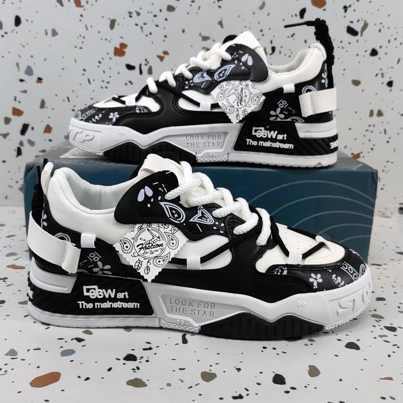 Kasut Lelaki, Stok Sedia, Jurulatih Kasual, Tidak licin, Ringan, Bernafas, Bergaya, Gaya Sneakers, Rekaan Bergaya, Fesyen 2