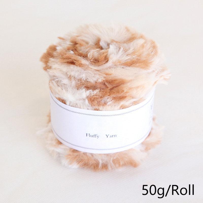Product Introduction of Xinyi3 50g/Roll Hand Knitting Wool Yarn Mink Yarn Thread Faux Fur Crochet Weaved Fluffy Baby Clothes Crochet Sweater Scarf 13