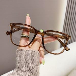 แว่นตาป้องกันแสงสีฟ้า กรอบนาโนข้าว มาใหม่ ดีไซน์ธรรมดา เครื่องมือที่มีประโยชน์ กรอบใหญ่ บางและหลากหลาย เหมาะสำหรับผู้ชายและผู้หญิง พร้อมฟังก์ชั่นป้องกันแสงสีฟ้าเดียวกัน