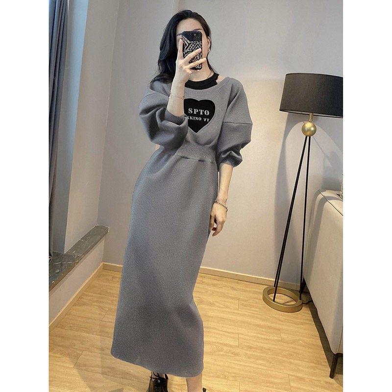 Product Introduction of Váy Len Corseted Màu Xám Độc Đáo Thiết Kế Đẹp, Dành Cho Nữ, Bộ Sưu Tập Xuân Và Mùa Thu, Hàng Mới Về 2024, Thêu Tình Yêu, Váy Giả Hai Mảnh, Xu Hướng Thời Trang, Đẹp, Trẻ Trung Dress Women Tre Màu Trắng 1