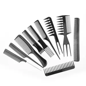 Set isi 10 Pcs Sisir Rambut Bulu Barbershop Salon Hewan Anjing kucing