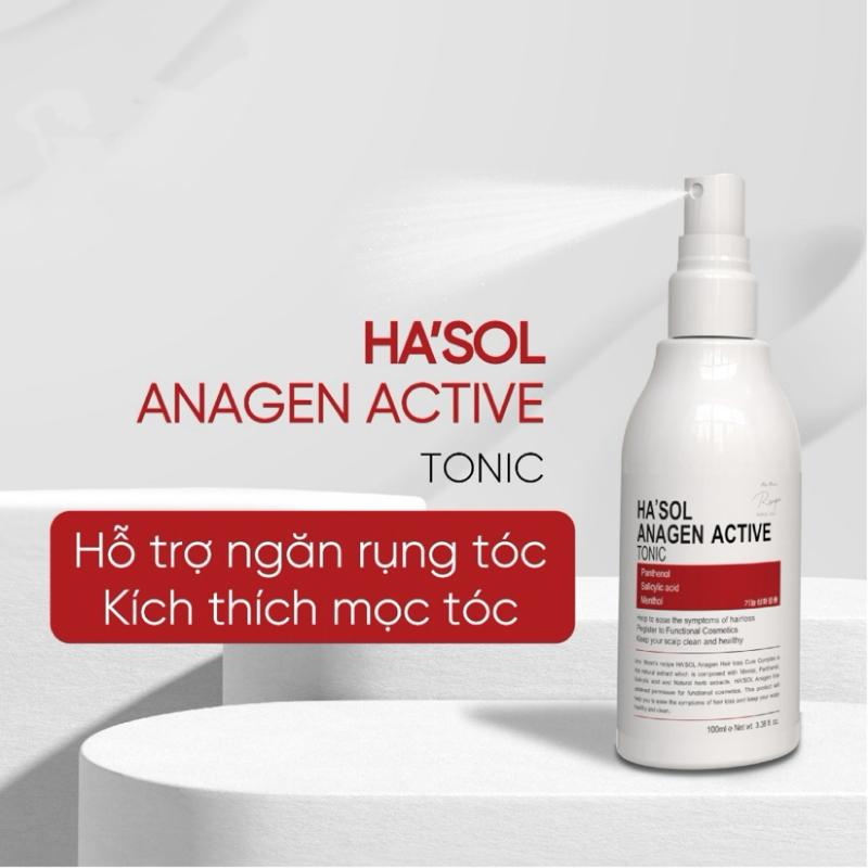 Xịt Kích Mọc Tóc Ha’sol Anagen Active Tonic 100ml Dưỡng Da Đầu Nuôi Dưỡng Nang Tóc Chắc Khỏe Dành Cho Tóc Rụng Mỏng Yếu