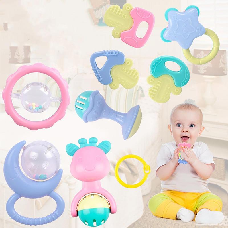 Gift 10 Pcs New Born Soft Teethers Rattels Toys Baby Accessories ...