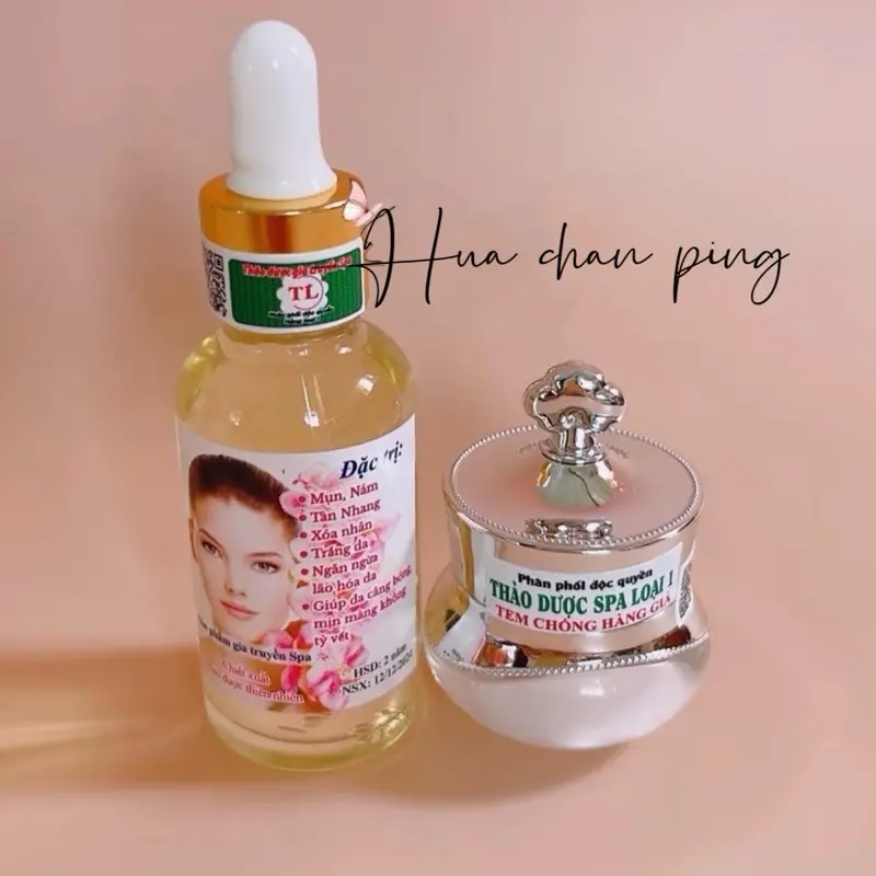 Bộ Vip Mạnh (1 bộ combo tái tạo da) serum + kem dưỡng phục hồi da Skincare