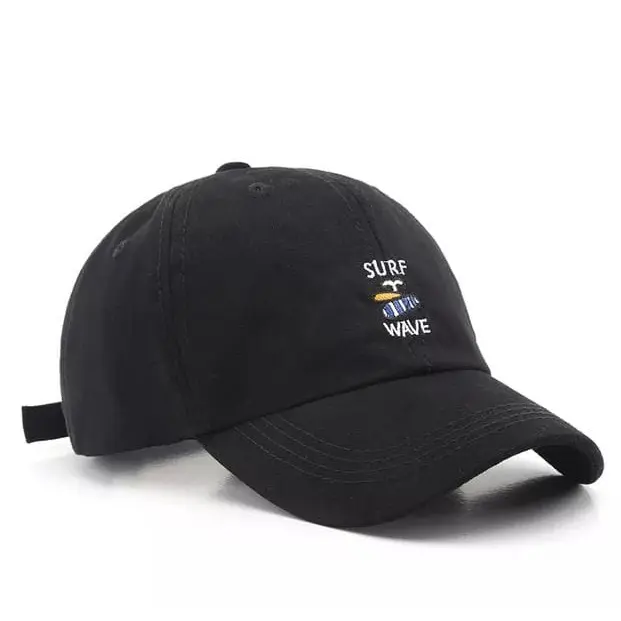 TOPI BASEBALL SURF WAVE / TOPI BORDIR SURF WAVE UNISEX REMAJA DEWASA RING BESI KUALITAS PREMIUM 2
