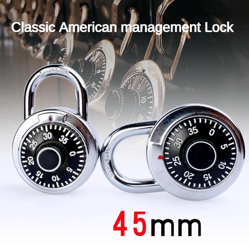 45/50mm Black Dial Rotary Padlock Safe Combination Password Lock ...