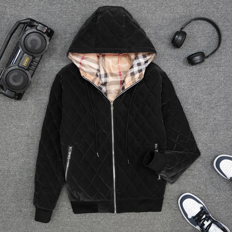 Áo phao nam Bomber Quả Trám kèm mũ vải phao gió lót lông 3 lớp dày dặn ấm áp AP3