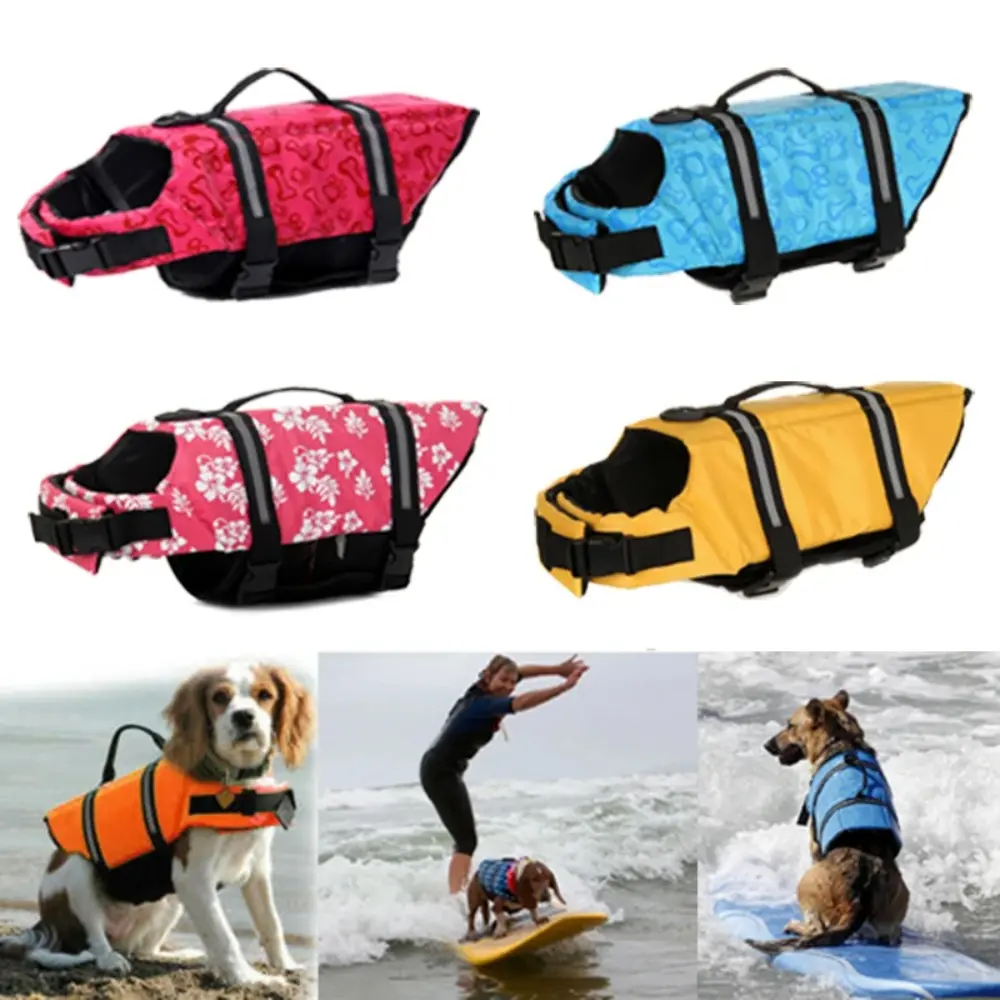 Summer Reflective Dog Life Vest Jacket Pet Clothes Yorkshire Chihuahua Shirts Puppy Swimwear Dog Tshirt Pets Clothing 골든리트리버