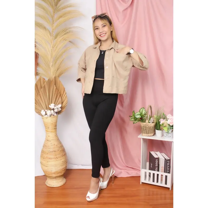 KEMEJA CROP LINEN POCKET 5