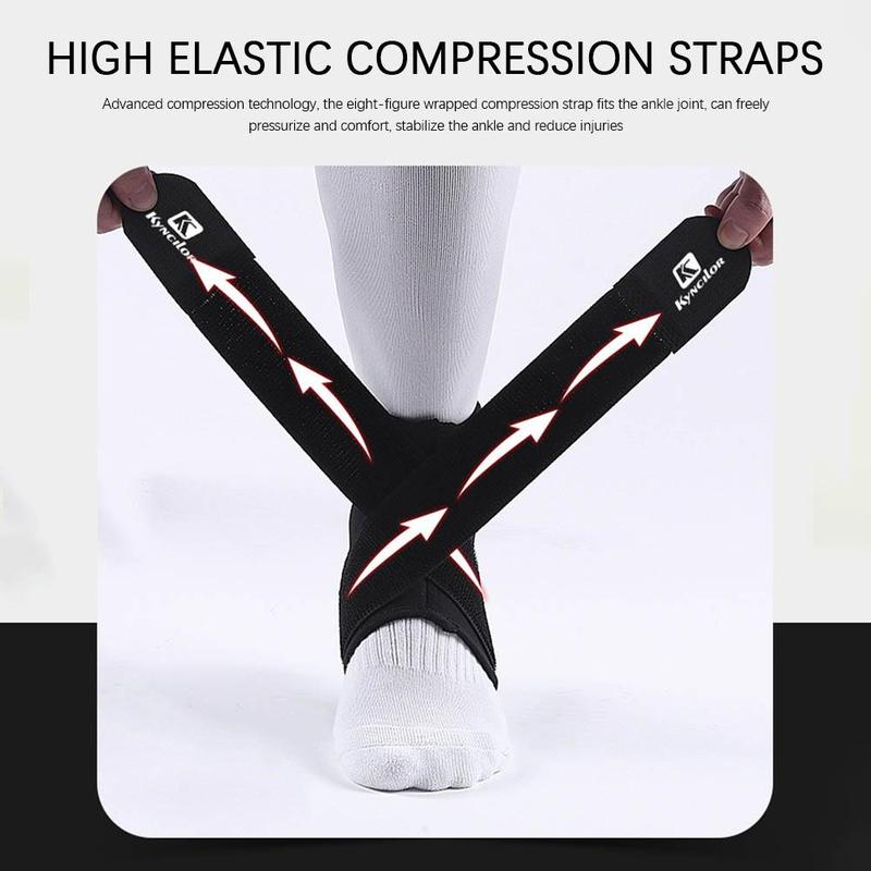 Sport Ankle Support Protection Adjustable Injury Wrap Elastic Brace Strap Basketball Foot Sprain Comfort Ankle Stabilizer 7