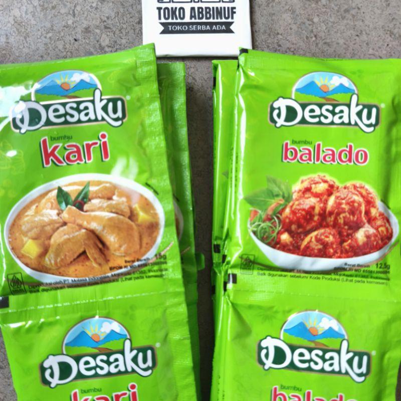 10 Pcs - DESAKU KARI 15g - DESAKU BALADO 12,5g - DESAKU OPOR - DESAKU SAMBAL GORENG- 1 RENCENG 3