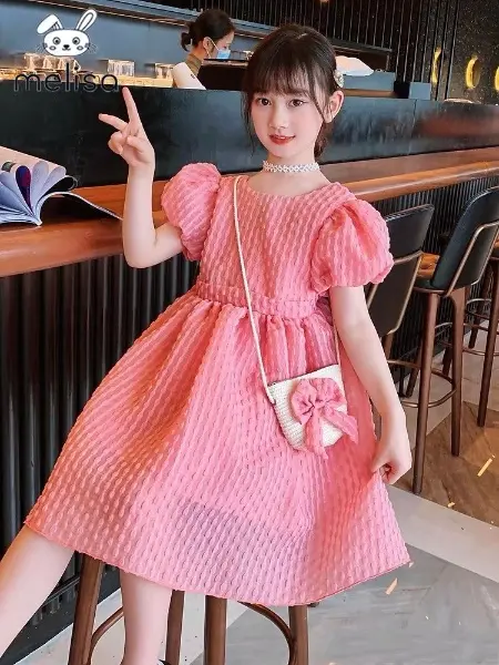 Đầm nơ to xinh- Đầm xinh cho bé gái