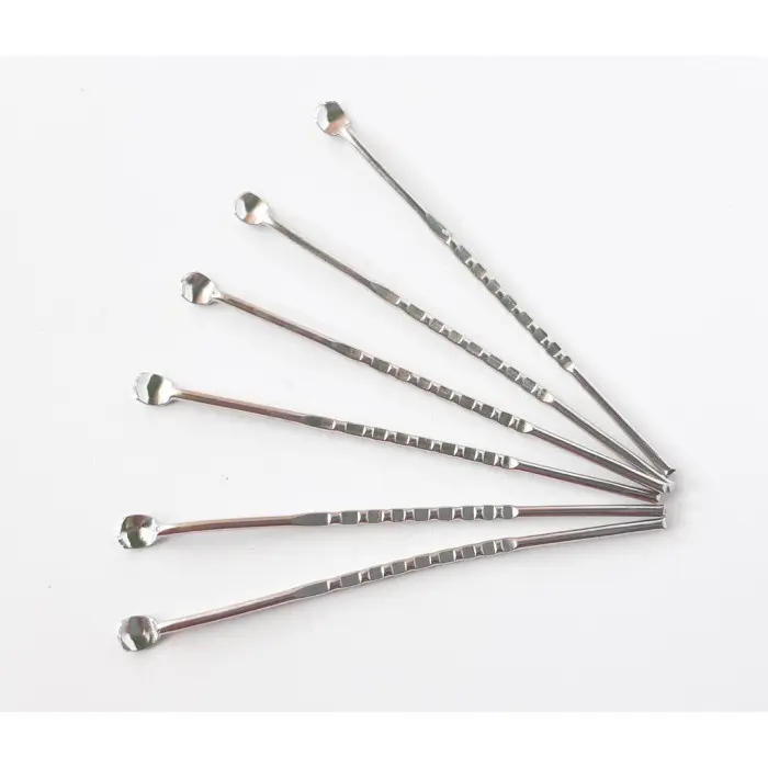 Korek kuping - pinset telinga - pembersih telinga bahan besi croom harga per 4 pcs Ear Removal Kotoran 1