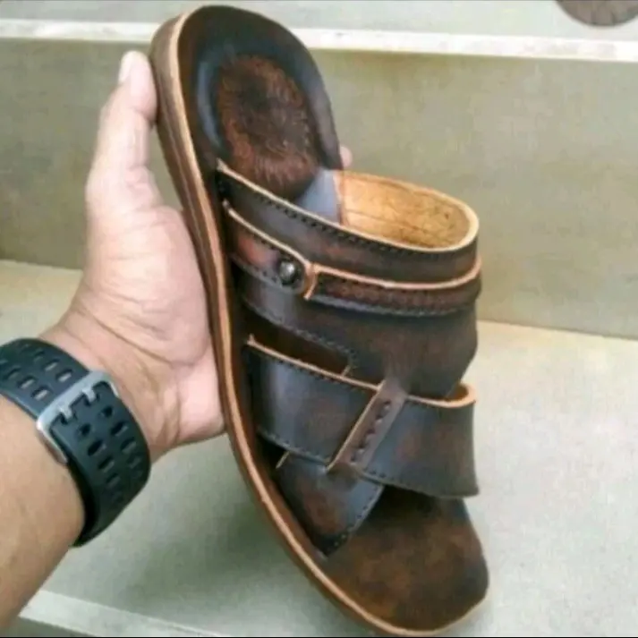Sandal Pria Kulit Asli Full Tapak 100% Original