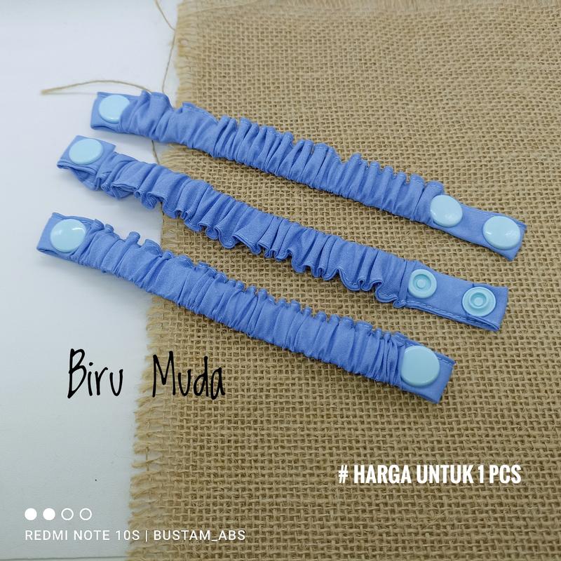 Product Introduction of Konektor Pengait Masker Hijab Tali Karet Serut Polos Kancing Cetet Aksesoris 1