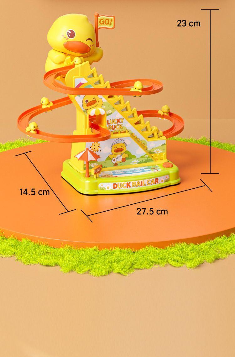 Product Introduction of Đồ Chơi Vịt Điện Leo Cầu Thang, Bán Chạy TikTok, Dành Cho Trẻ Em, Đường Ray Lắp Ráp Giáo Dục, Thích Hợp Cho Bé Tập Lái, Có Thể Tái Sử Dụng, 354k Mua Lại Thương Hiệu Này 10