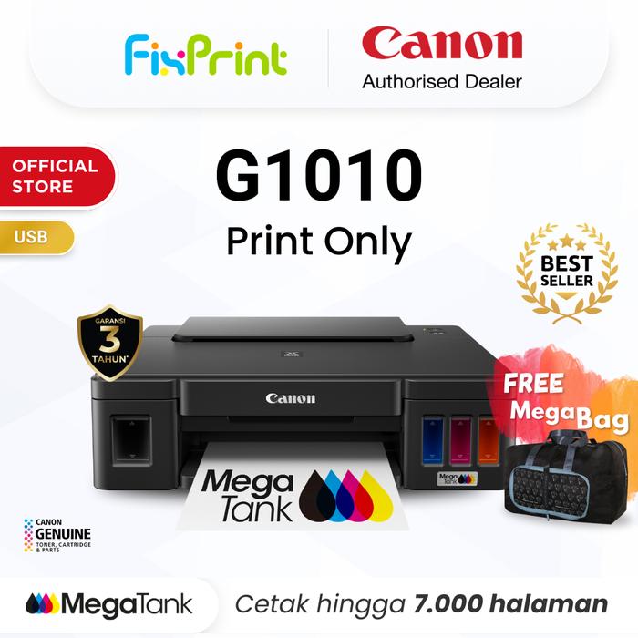 Gambar Printer Canon G1010 - Ink Tank Print Only USB - Garansi 3 Tahun - Roller Kertas Super Kuat - Pengganti iP2770 L121 8787 dari Canon Official by FixPrint Kota Administrasi Jakarta Selatan Tokopedia