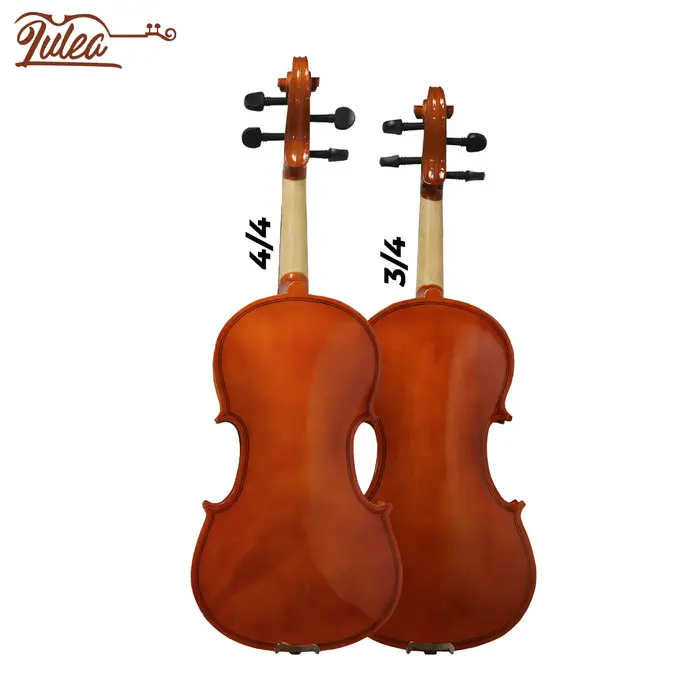 Violin / Biola Lulea Tipe Plywood  / Solidwood 1/2 3/4 4/4 2