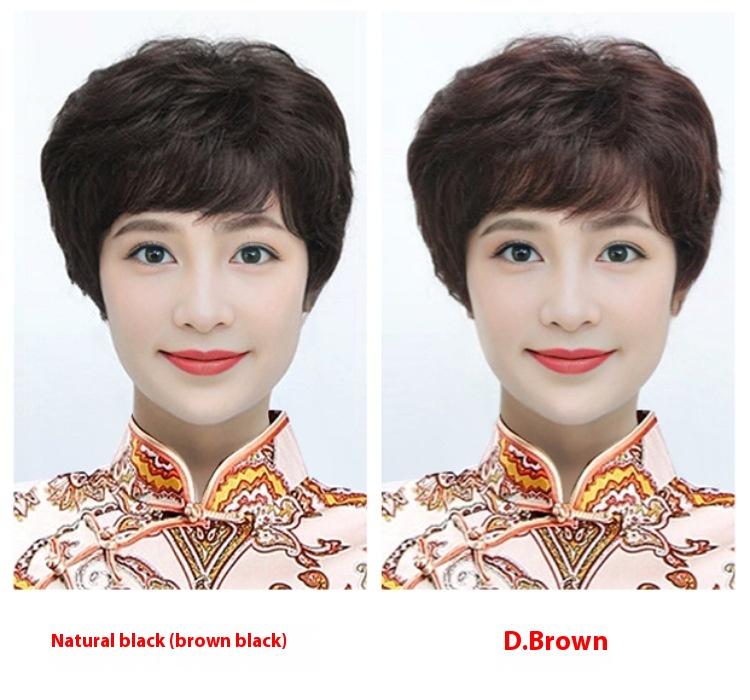 Product Introduction of 100% Human Hair Wigs For Women Short Wig Hair Modern Style Full Hand Woven Fashion Type For Female Gift For Mother 12