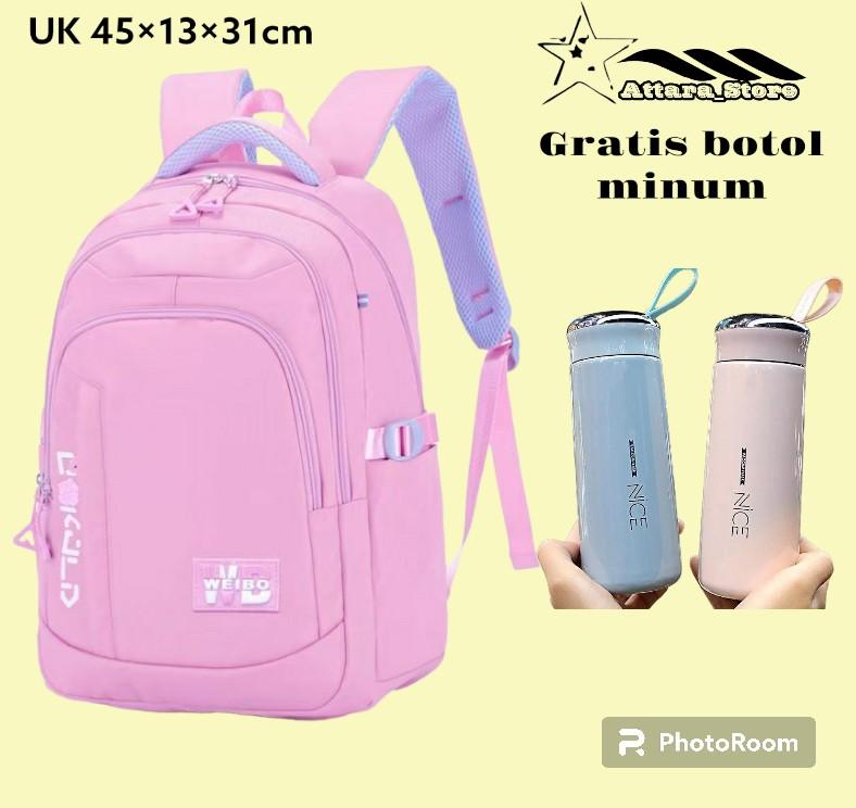 Product Introduction of Gratis botol minum Tas Ransel Sd Smp SmA viral weibo  cat kucing Karakter Kartun Tas Punggung 1