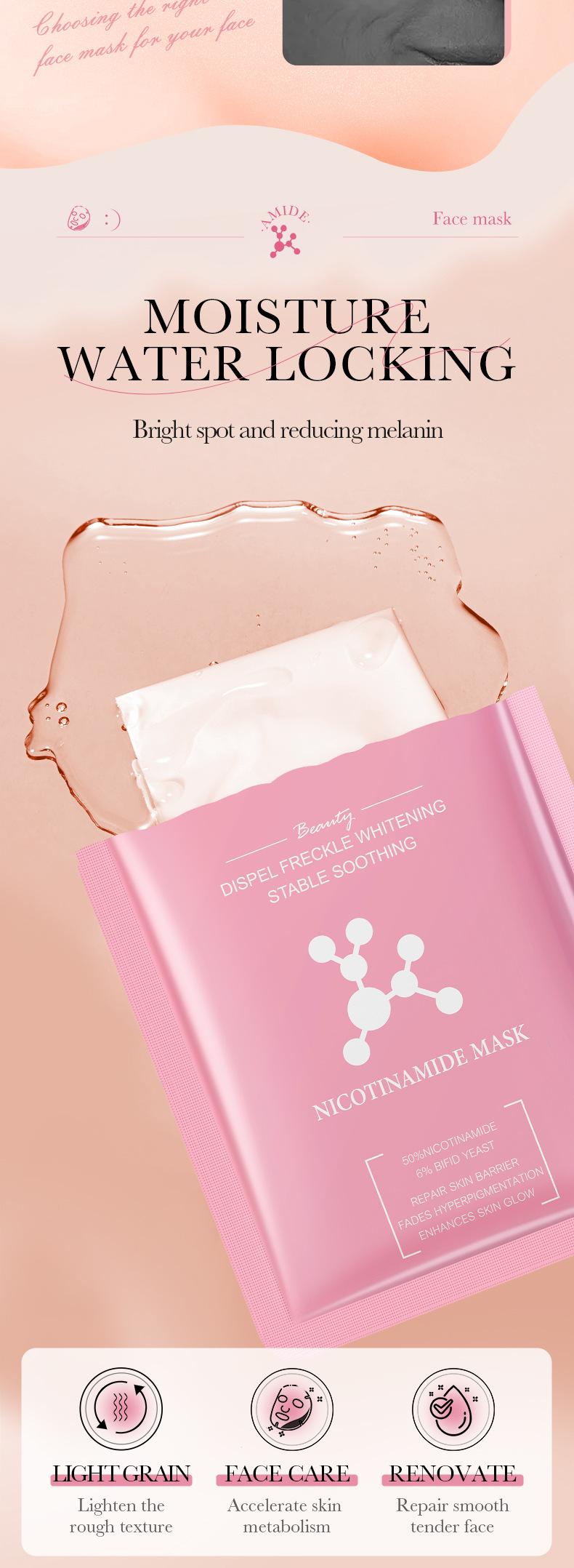 Product Introduction of BIOAOUA Niacinamide Whitening and Hydrating Mask Moisturizing Sheet Mask 2