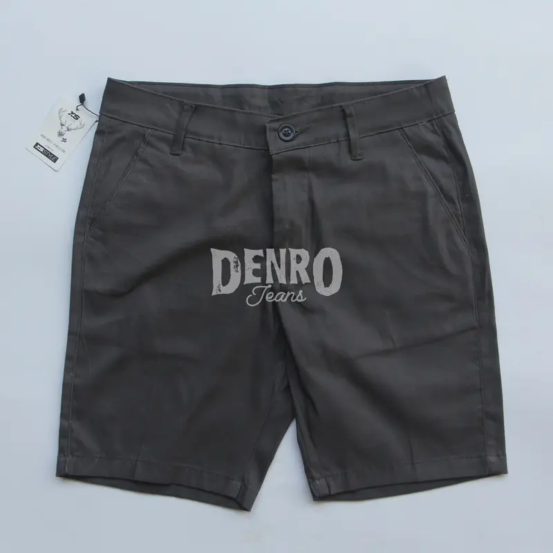 Celana Pendek Katun Soft Twill Basic Pakai Sleting YKK ASLI 4