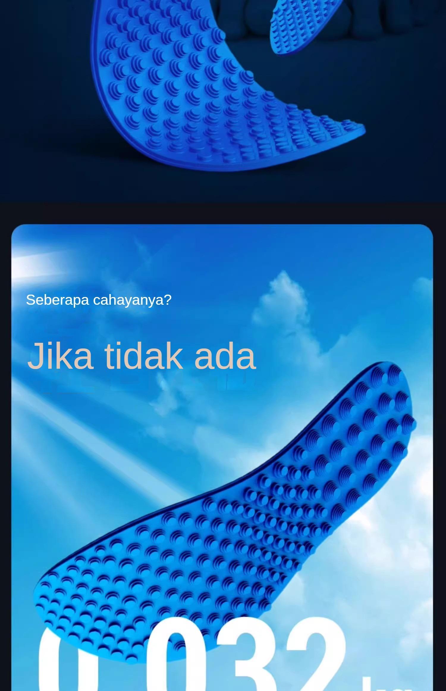 [COD]Sol Kaki Pijat Titik Akupresur 5D untuk Pria dan Wanita - Lembut, Elastis, Redam Guncangan, Bernapas, Serbaguna, Nyaman, Pijat Tapak Kaki, Sol Pijat dengan Titik-Titik