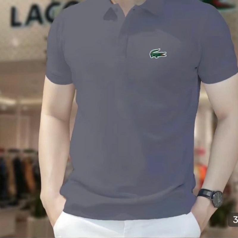 Áo Polo Nam Tay Ngắn Cotton Co Giản Nhẹ - Hàng Mới Nhất - Menswear, Ngăn Tay, Có Cố - Shirt 7