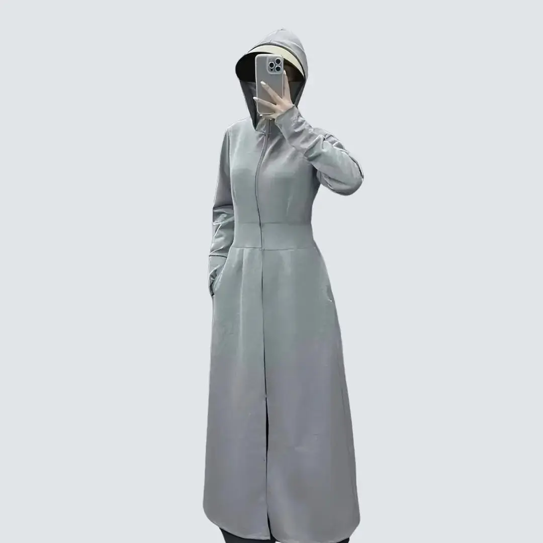 Áo choàng chống nắng toàn thân.váy choàng chống nắng nữ,chất liệu dày dặn co giãn 4 chiều Sport freesize dưới 70kg
