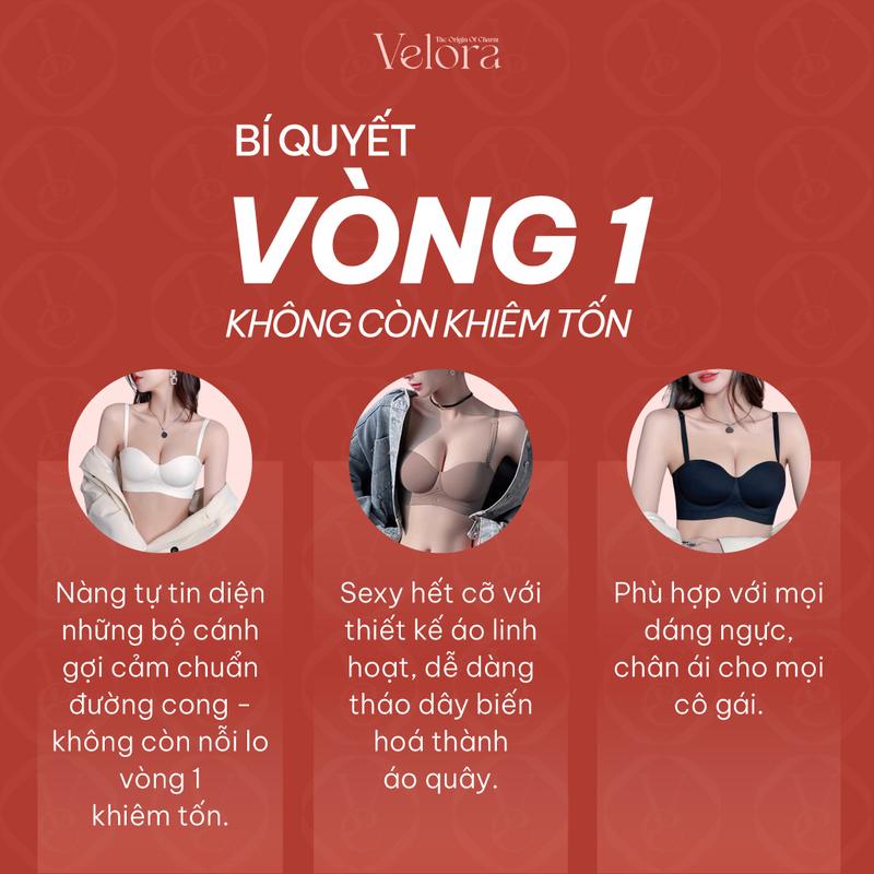 Áo Lót Nữ Đúc Su MagicCup Nâng Ngực 3D Chống Xệ, Chống Tuột, Mềm Mại, Thoái Mái - VELORA 4
