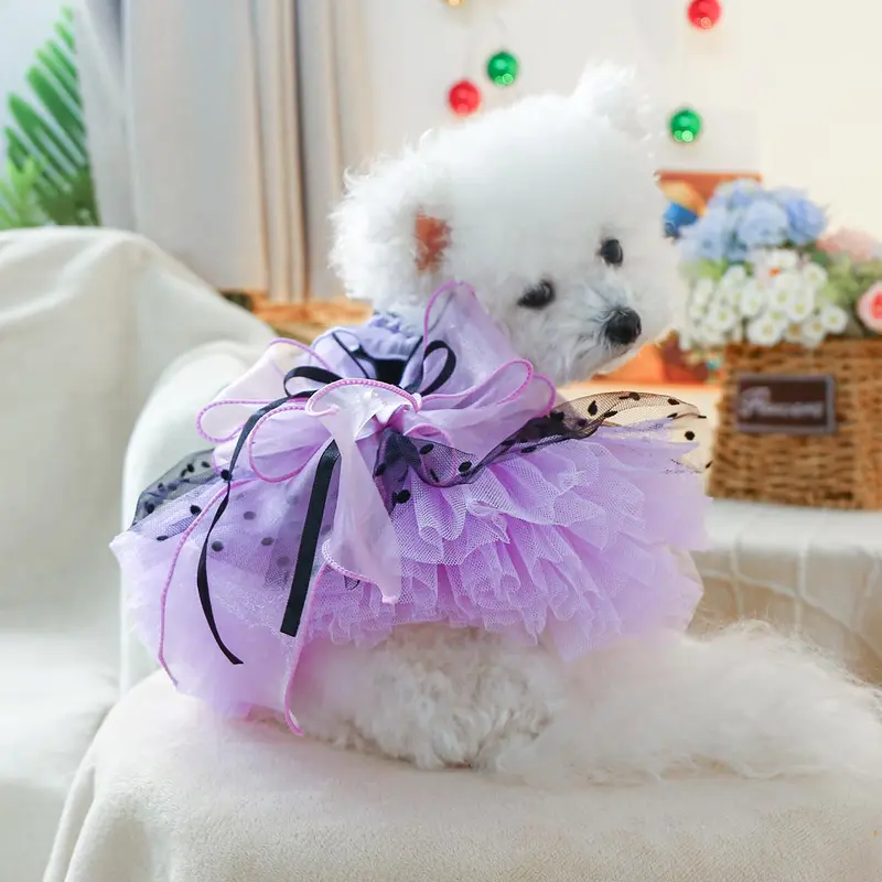 Princess Style Pet Dress, Cute Pet Costume, Pet Clothes for Small Dogs, Fashionable Pet Clothing for Yorkshire Bichon Pomeranian Teddy 6