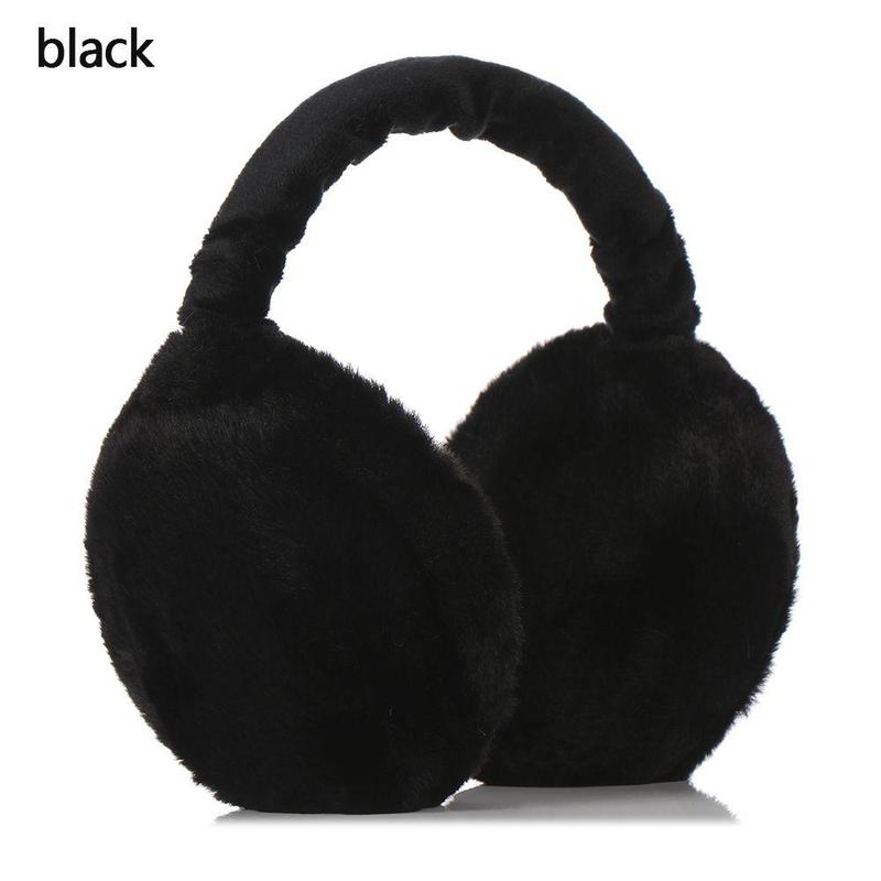 Product Introduction of Solid Color Plush Earmuffs, Soft Ear Warmer, Foldable Ear Muffs, Comfortable Coldproof Earmuffs for Winter Outdoor, Christmas Gift 6