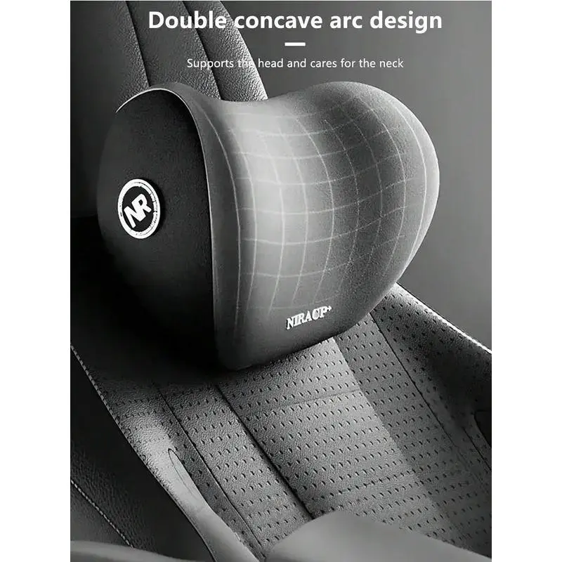 Car Headrest, Lumbar Support, Shoulder Pillow, Car Pillow, Memory Cotton Waist Backrest Cushion, Household Automotive Products 1