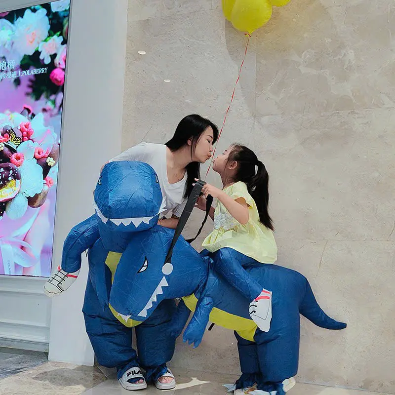 Khủng long bơm hơi cho bé vui nhộn Mascot trang phục động vật khủng long Halloween 8