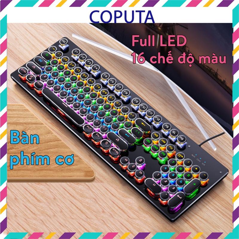 Bàn phím cơ Coputa Bàn phím máy tính laptop gaming Full LED RGB T907 gaming  gear