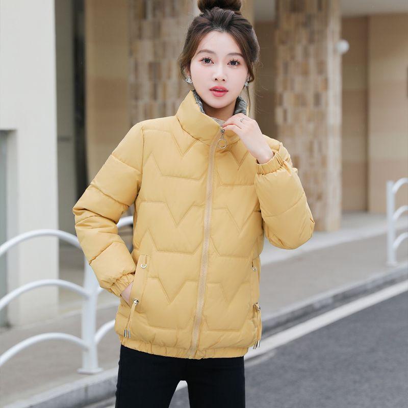 Product Introduction of Cotton-padded Jacket Short Women's New Winter Large Size Fashion Stand-up Collar Warm Loose Jackets 11