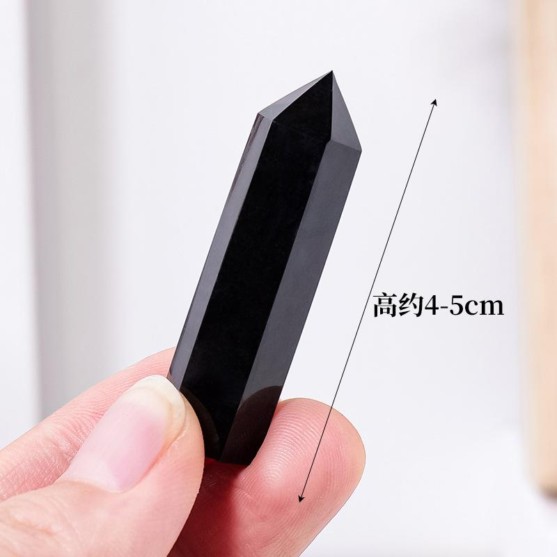Tourmaline Pha Lê Tự Nhiên Màu Đen, Cột Đơn Nhọn, Đá Thô, Đá Năng Lượng Đánh Bóng, Lăng Kính Lục Giác, Bàn Làm Việc, Trang Trí Nhà Cửa, Đá Quý Thích Hợp, Tourmaline Geomancy 1
