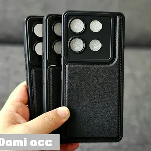 case inf gt 10 pro gt 30 pro note 30 smart 7 note 30 pro macaron leather pro black case premium