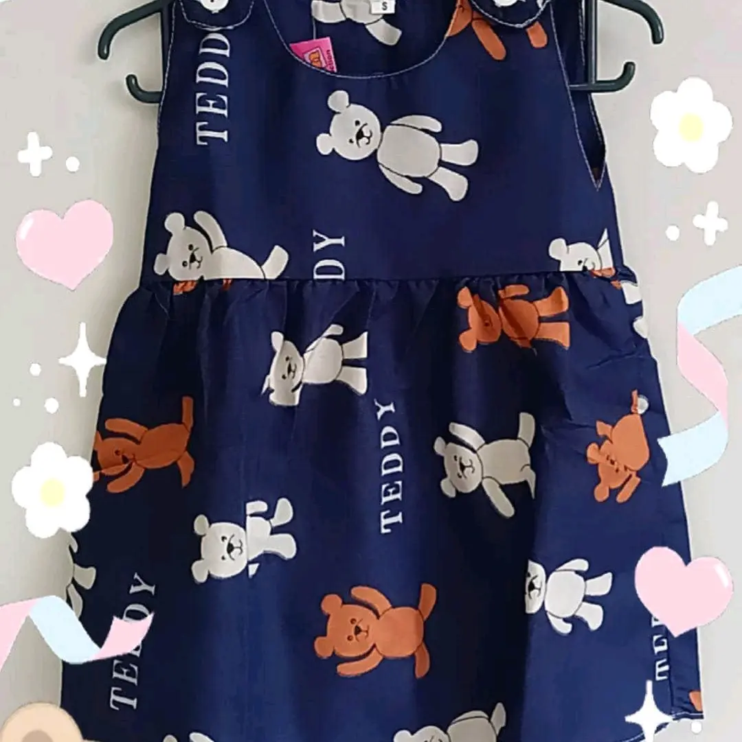 Dress Anak Kancing Bahu size S