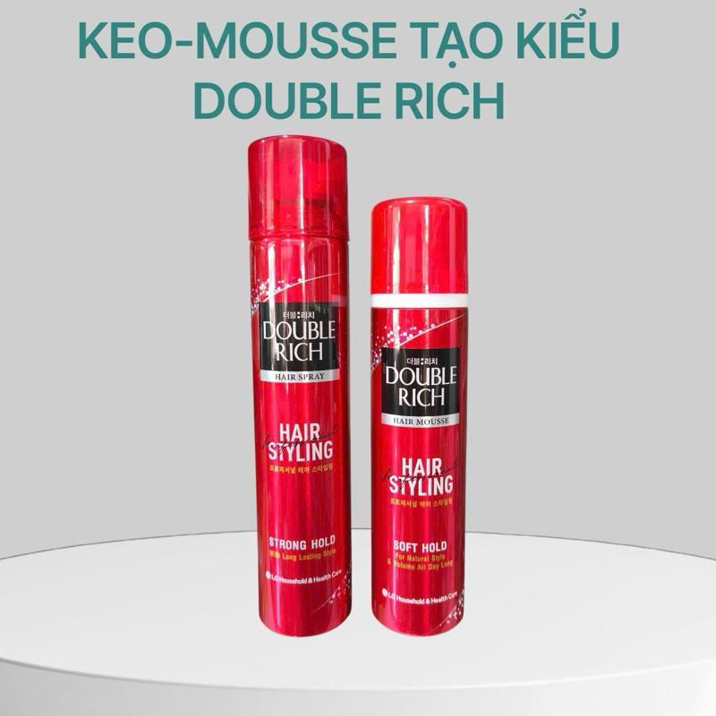 Double Rich - Keo Mousse Tạo Kiểu Double Rich Hair Styling Strong Hold & Soft Hold Dành Cho Tóc