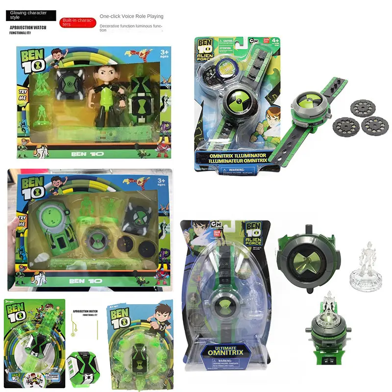 นาฬิกา Ben 10 Omnitrix ของเล่นเด็ก Ben Tennyson Omnitri รุ่น Ben10 เอเลี่ยน Force ชุดฟิกเกอร์มัลติฟังก์ชั่น ของเล่น