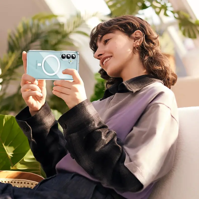 Ốp Cho Samsung Galaxy A16 A26 A36 A56 5G, Ốp Nhựa Cứng Ốp Lưng Mềm Trong Suốt, Có Tính Năng Sạc Không Dây Từ Tính Magsafe 8