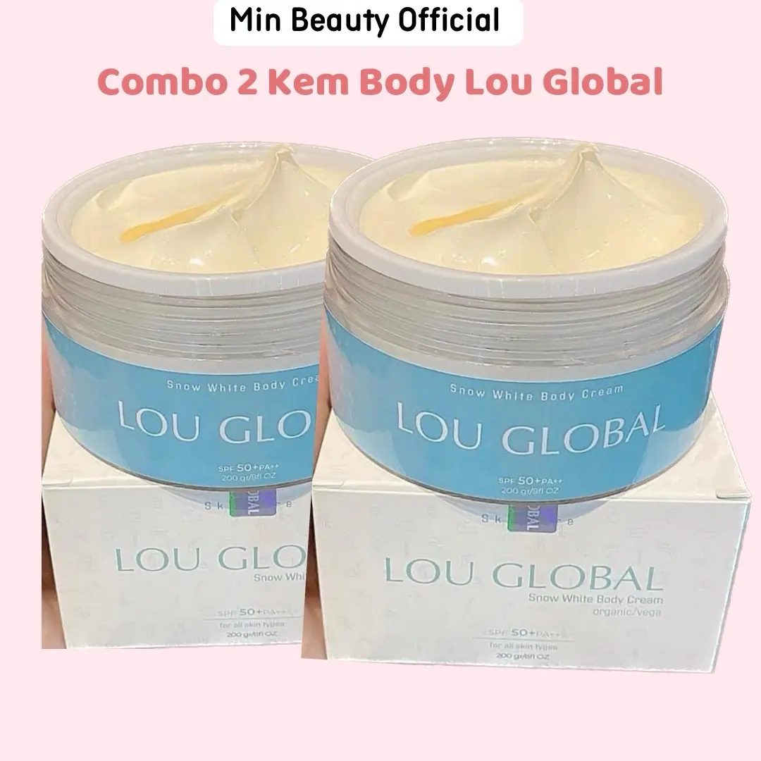 COMBO 2 KEM BODY LOU GLOBAL 200G DƯỠNG TRẮNG - CẤP ẨM